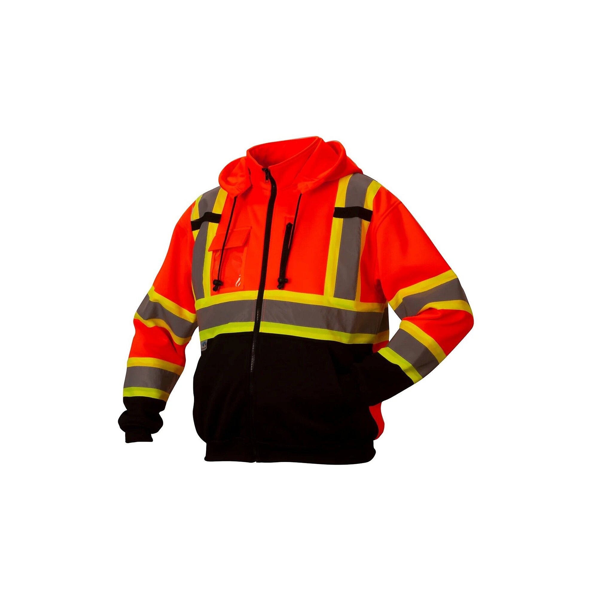 Pyramex Safety Canadian Premium Zipper Sweatshirt — Large, Orange, Model# RCSZH3320L